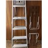 Image 3 : 6' Step Ladder & Wooden Bench With Folding Legs