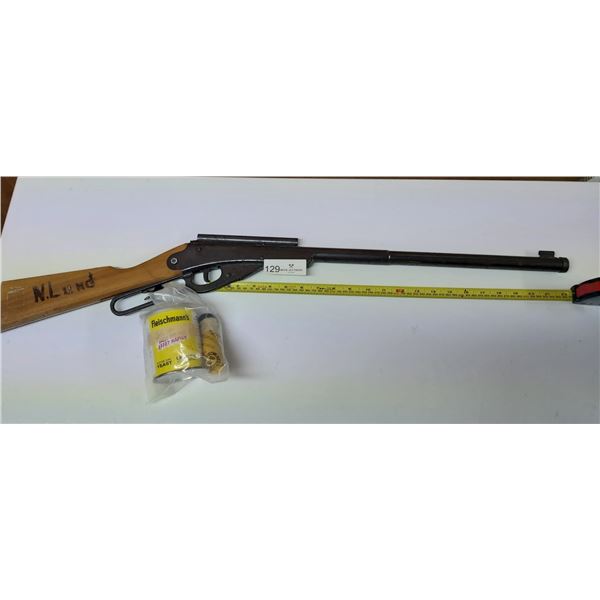 Daisy No. 145 Buzz Barton Special Vinatage BB Gun with Pellets  22" From trigger to end of Barrel