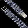 Image 3 : Natural Purple Blue Tanzanite Bracelet