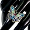 Image 2 : Natural Swiss Blue Topaz Tanzanite Ring