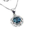 Image 1 : Natural London Blue Topaz Necklace