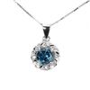 Image 2 : Natural London Blue Topaz Necklace