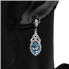 Image 1 : Natural Swiss Blue Topaz Earrings