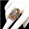 Image 1 : Natural Rhodolite Sapphire Tanzanite Ring