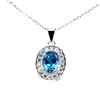 Image 1 : Natural London Blue Topaz Necklace