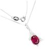 Image 1 : Natural Pigeon Blood Red Ruby Necklace