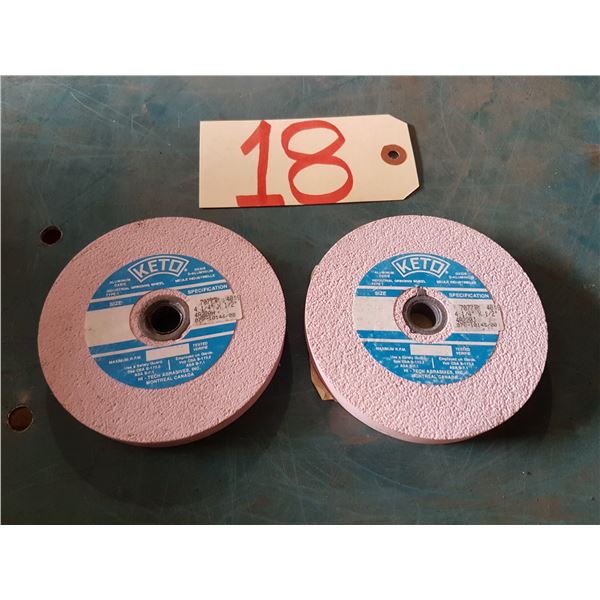 Set of KETO Grinding Wheel 4 1/4 x 1/2  x 1/2 