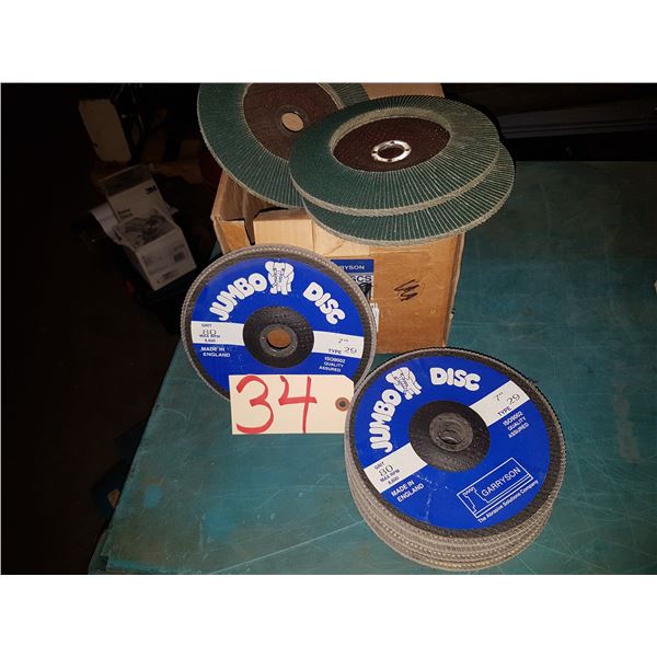 Box(8) of GARRYSON JumboDisc Flap Wheel 7" Gr. 80