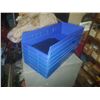 Image 1 : Lot(6) de Bac de plastique / Blue Plastic Bin 7"1/2 x 16"3/4 x 4"