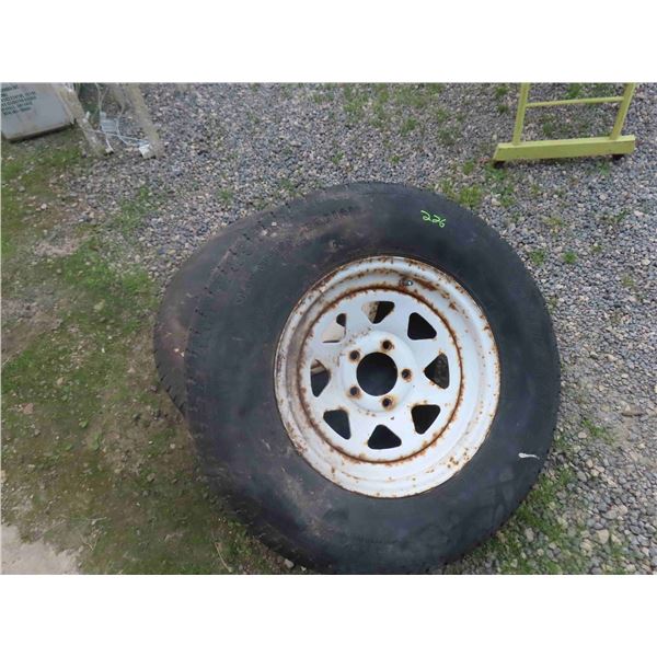 2 Trailer Tires and Rims ST 225 75 R15