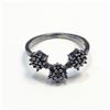 Image 1 : S357-127 SILVER BLACK ONYX RING