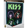 Image 1 : VINTAGE KISS BLACKLIGHT POSTER NO PIN HOLES