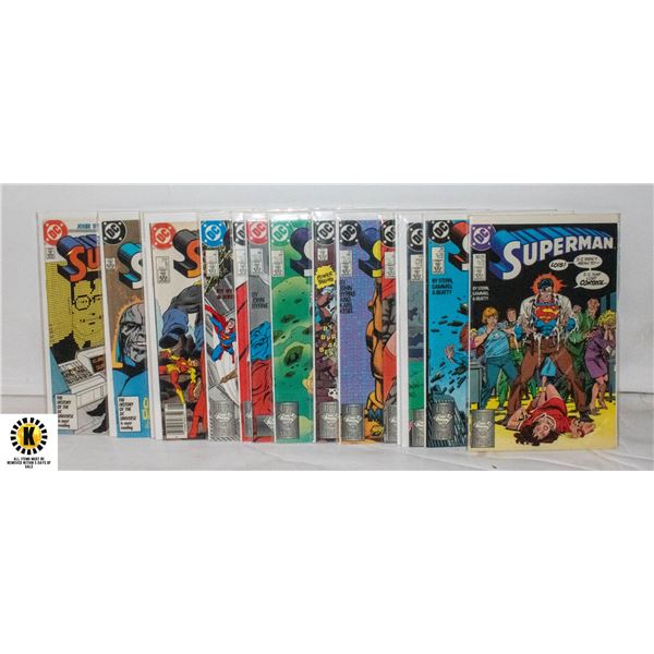 DC SUPERMAN #2-25 COMIC LOT, 1987