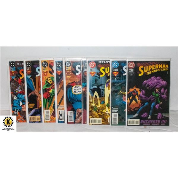 DC SUPERMAN MAN OF STEEL #40-59 COMIC LOT