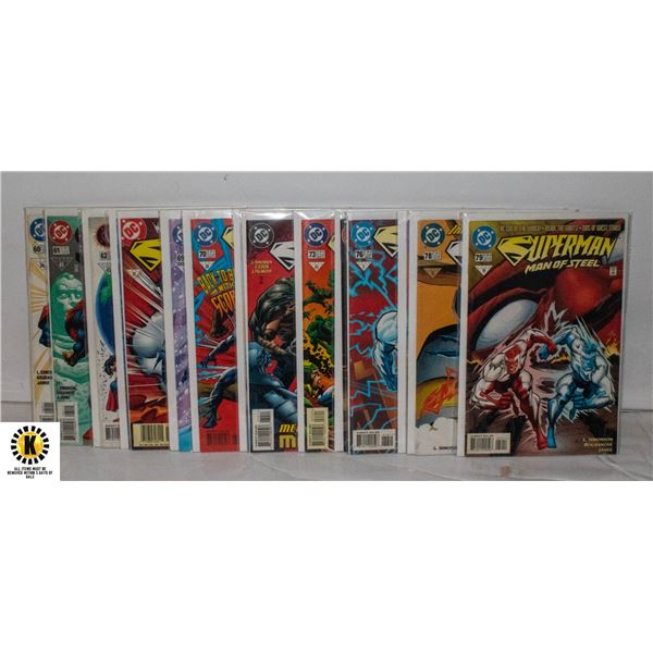 DC SUPERMAN MAN OF STEEL #60-79 COMIC LOT