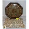 Image 1 : SYRIAN HAND CRAFTED INLAY MASAIC TRAY