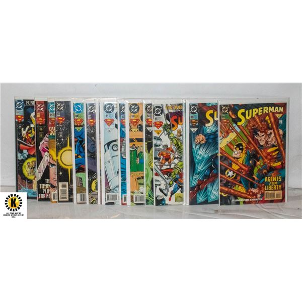 DC SUPERMAN #83-99 COMIC LOT