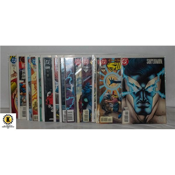 DC SUPERMAN #116-130 COMIC LOT