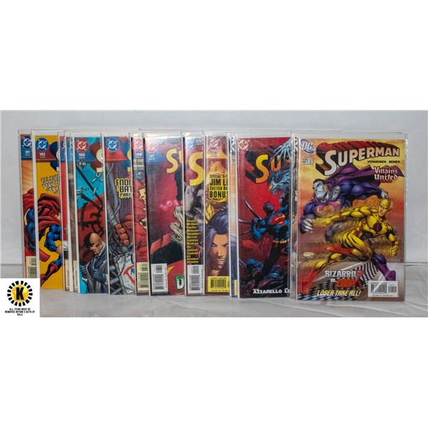 DC SUPERMAN #181-221 COMIC LOT