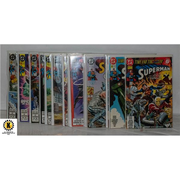 DC SUPERMAN #41-55 COMIC LOT
