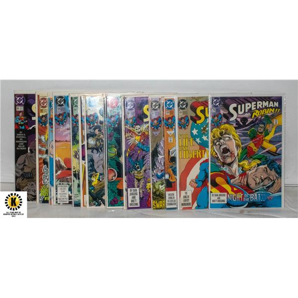 DC SUPERMAN #56-70 COMIC LOT