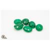 Image 1 : #04-GENUINE GREEN JADEITED GEMSTONE 57.40CT