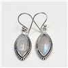 Image 1 : S357-147 SILVER MOONSTONE EARRINGS