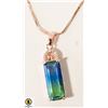 Image 1 : BLUE WITH GREEN COLORED STONE WITH