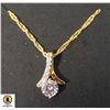 Image 1 : 1 CT CZ PENDANT WITH CLEAR ACCENTS