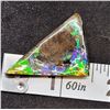 Image 1 : NATURAL GREEN & PURPLE FIRE AMMOLITE