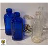 Image 1 : VINTAGE COLLECTIBLE BOTTLES COBALT & COKE