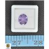 Image 1 : #145-NATURAL PURPLE AMETHYST GEMSTONE 3.90CT