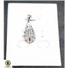 #55-FANCY SIMULATED CZ 1.2MM  PENDANT