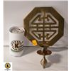 SOLID BRASS WALL SCONCE CANDLE HOLDER