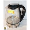 HAMILTON BEACH GLASS KETTLE WITH BLUE