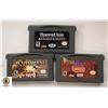 THREE GAMEBOY ADVANCE GAMES