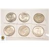 Image 2 : SIX 1776 - 1976 EISENHOWER DOLLARS