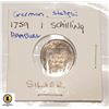 Image 1 : 1759 SILVER GERMAN STATES HAMBURG 1 SHILLING