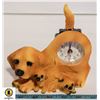 Image 1 : GOLDEN RETRIEVER RESIN CLOCK - NEW