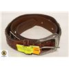 Image 1 : MENS NOCONA TOOLED LEATHER BELT  W/SILVER BUCKLE &