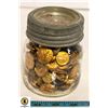 Image 1 : MILITARY VINTAGE BRASS BUTTONS- JAR LOT ASST.