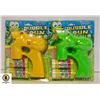 Image 1 : 2 NEW BUBBLE GUN TOYS W/ COLOURED LIGHTS & MUSIC