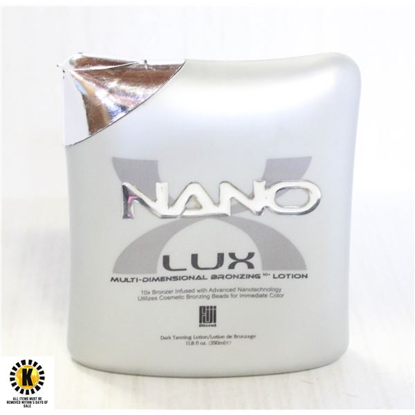 NANO LUX MULTI DIMENSIONAL 10X BRONZING LOTION .