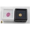 Image 1 : #239-HEATED RUBY 2.90 CT & YELLOW SAPPHIRE 1.90CT