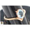 Image 1 : #135-SKY BLUE TOPAZ 6 X 8 RING SIZE 7.5