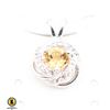 Image 1 : #28-YELLOW CITRINE & CZ PENDANT