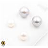 Image 1 : #71-NATURAL AKUYA PEARL EARRINGS 2 PAIRS