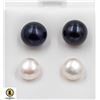 #65-NATURAL AKUYA PEARL EARRINGS 2 PAIRS