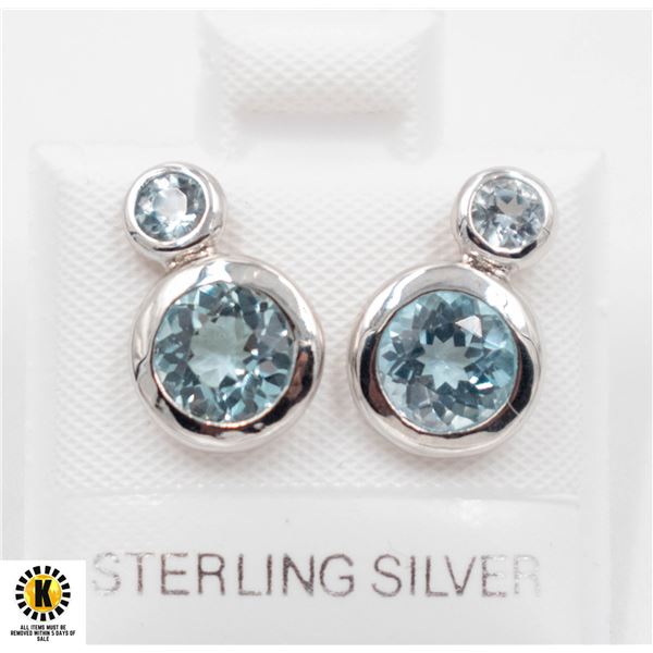 #147- SKY BLUE TOPAZ EARRINGS