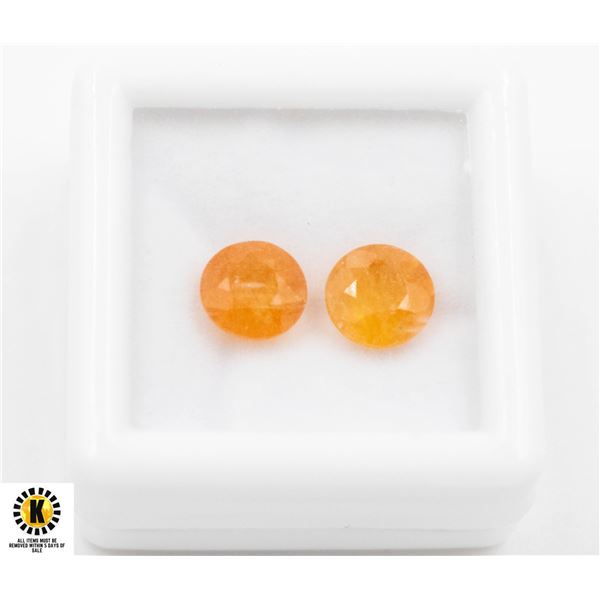 #193-HEATED YELLOW SAPPHIRE 7 MM GEMSTONE 3.75CT